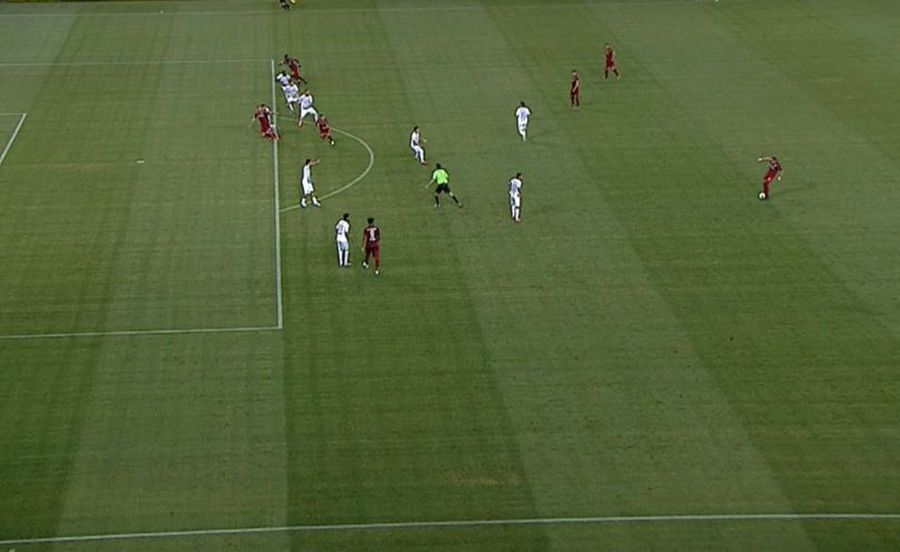 Captură TV Telekom Sport CRAIOVA - CFR 1-3. FOTO Penalty controversat primit de oaspeți! Oltenii au acuzat un ofsaid nesemnalat de arbitrul asistent