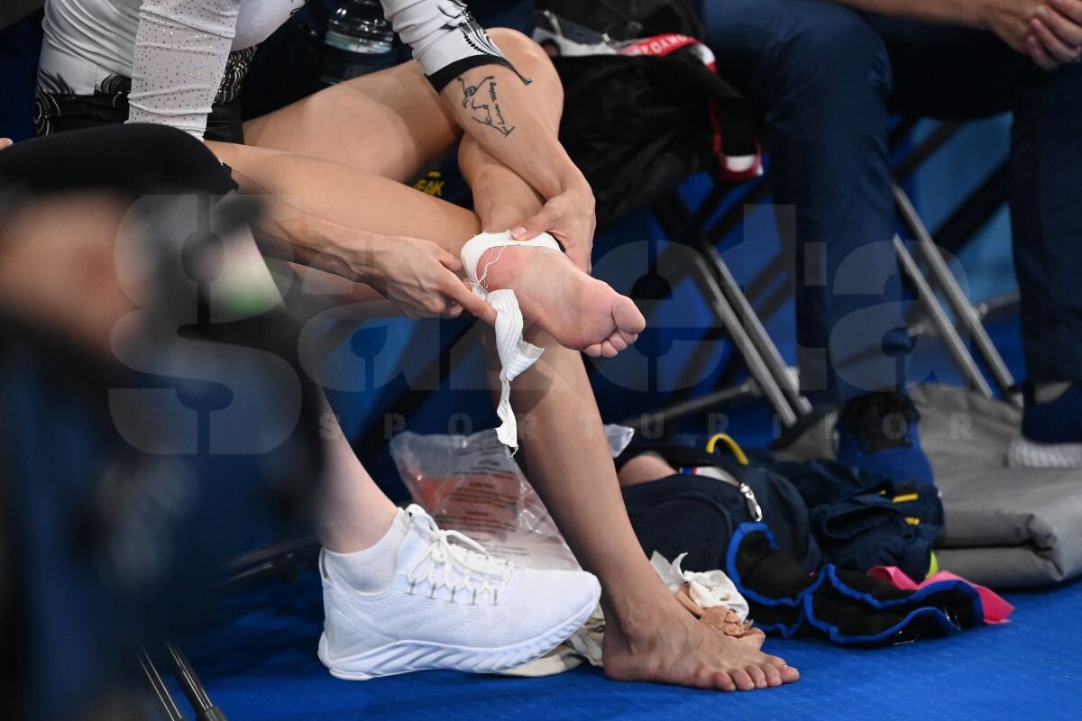 Accidentare Larisa Iordache - finala barna - Raed Krishan