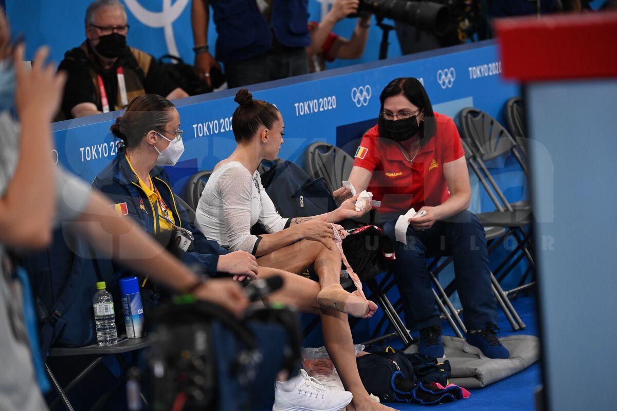 Accidentare Larisa Iordache - finala barna - Raed Krishan