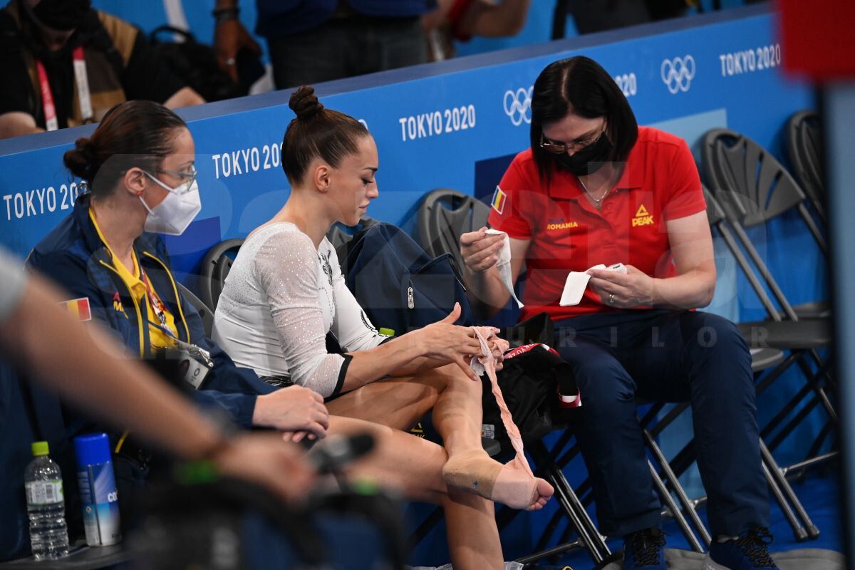 Accidentare Larisa Iordache - finala barna - Raed Krishan