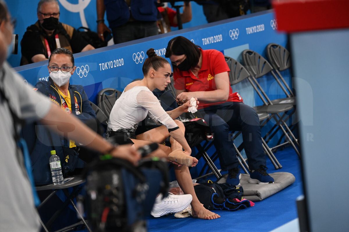 Accidentare Larisa Iordache - finala barna - Raed Krishan