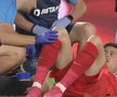 David Miculescu, accidentat în FCSB - CSKA 1948 Sofia