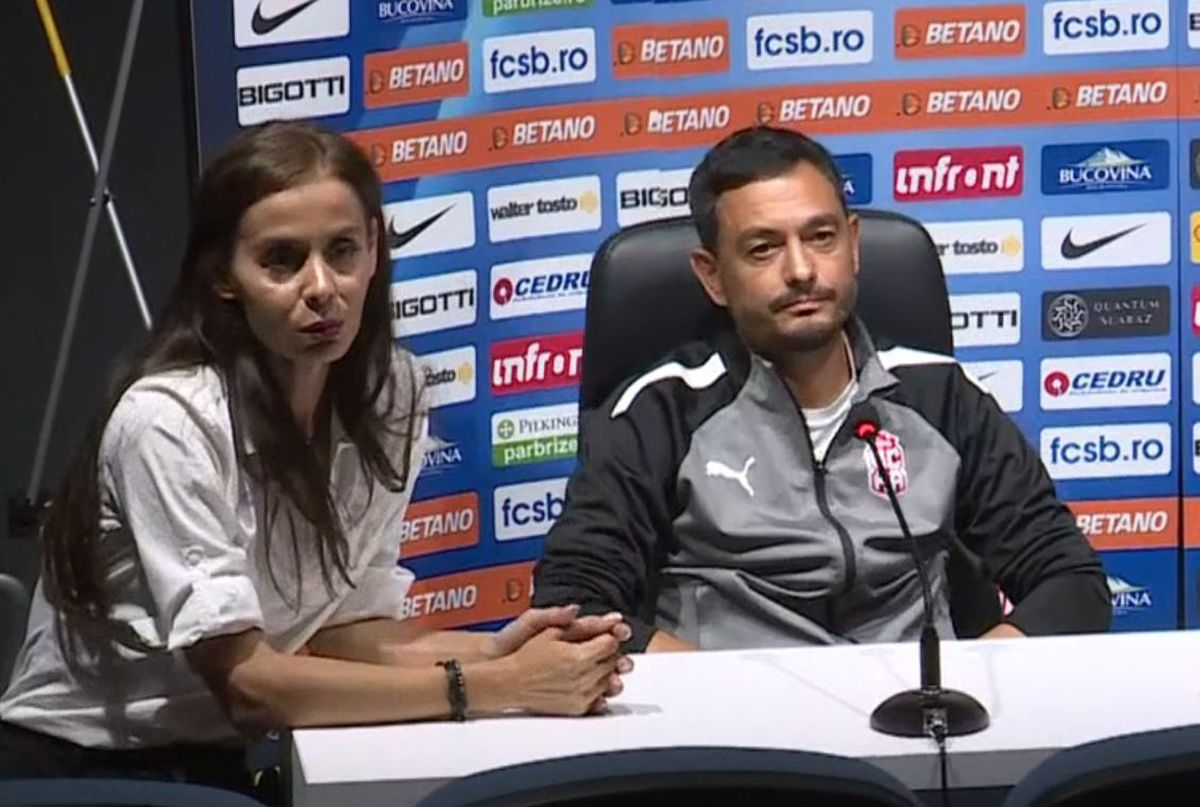 FOTO Margarita Peychinska, translator la conferința CSKA înainte de FCSB