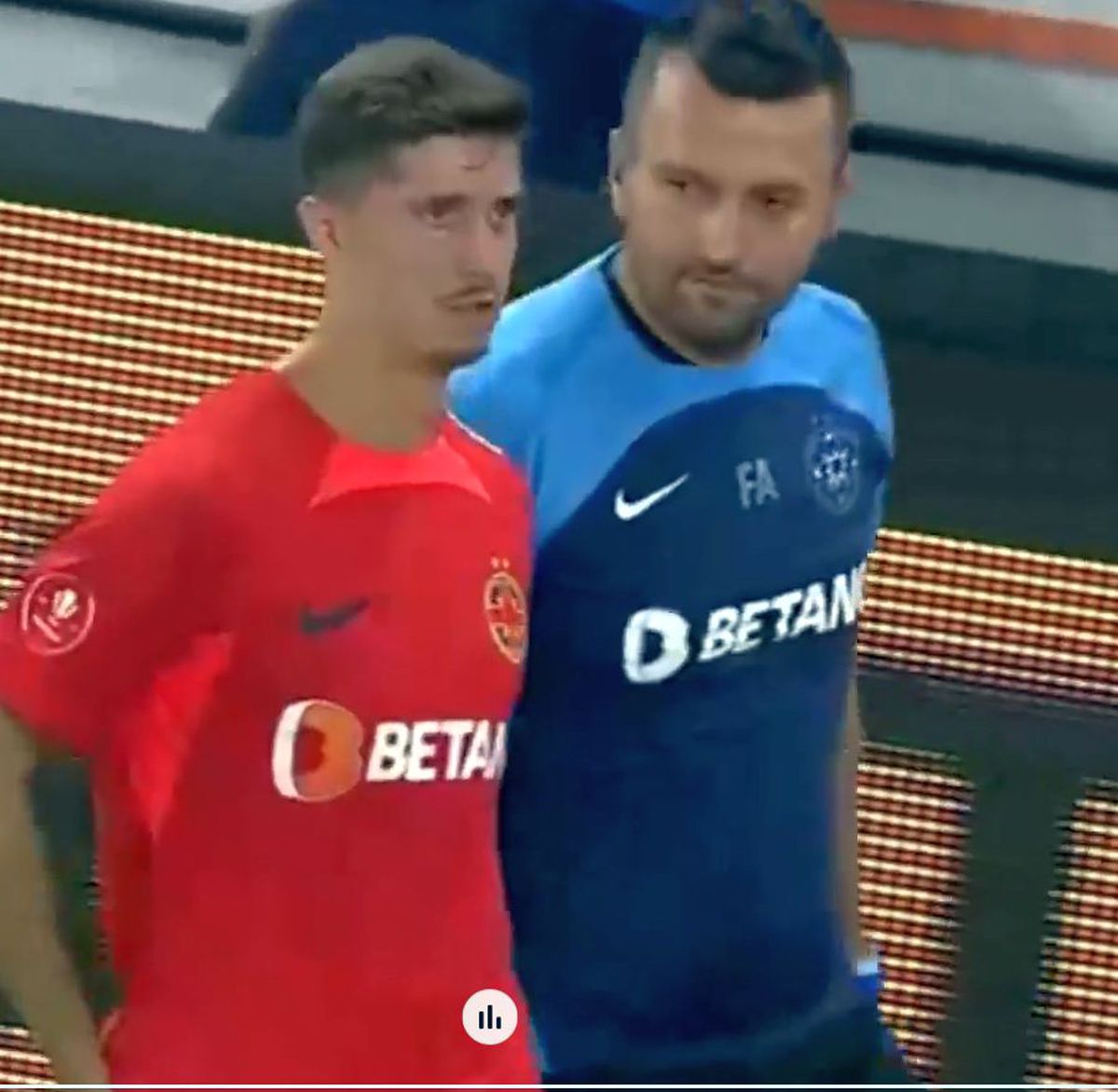 David Miculescu, accidentat în FCSB - CSKA 1948 Sofia