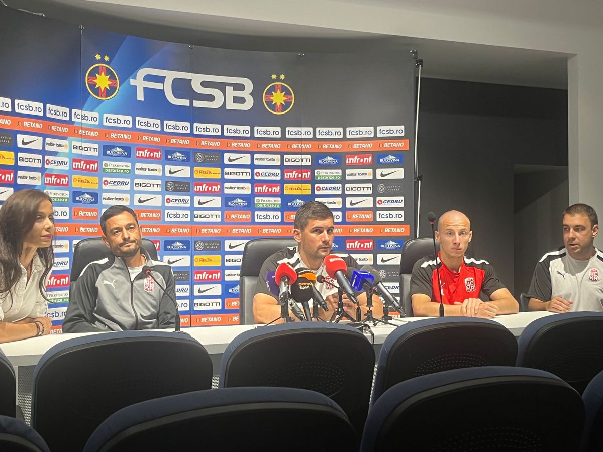 FOTO Margarita Peychinska, translator la conferința CSKA înainte de FCSB