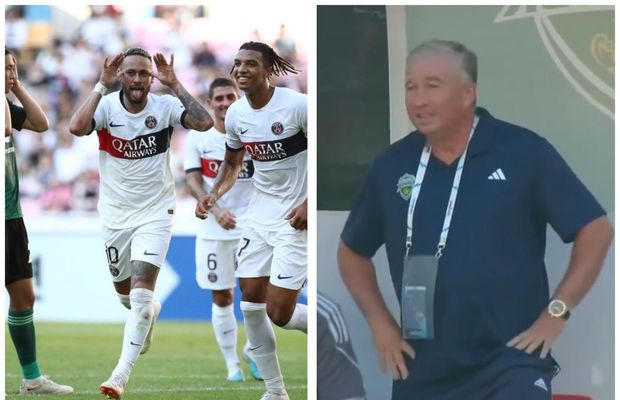 Show-man Neymar a răpus trupa lui Dan Petrescu: „dublă” încântătoare sub ochii „Bursucului”