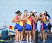 Barca feminină a României, aur la proba de 8+1