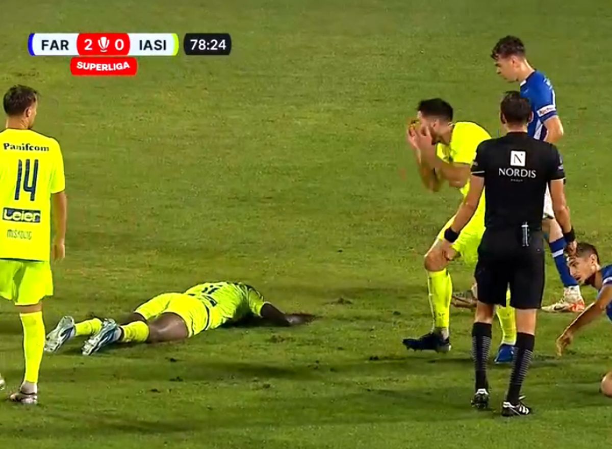 Iertat de „roșu”? Fază controversată în Farul - Poli Iași, comentatorii n-au avut dubii