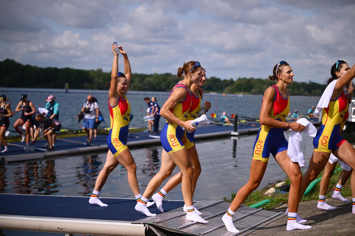 Barca feminină a României, aur la proba de 8+1