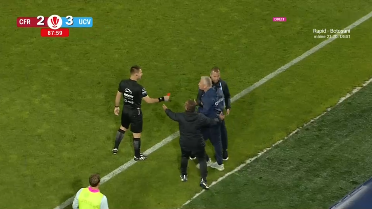 Dan Petrescu, trimis în tribune de Rareș Vidican într-un final incendiar în Gruia