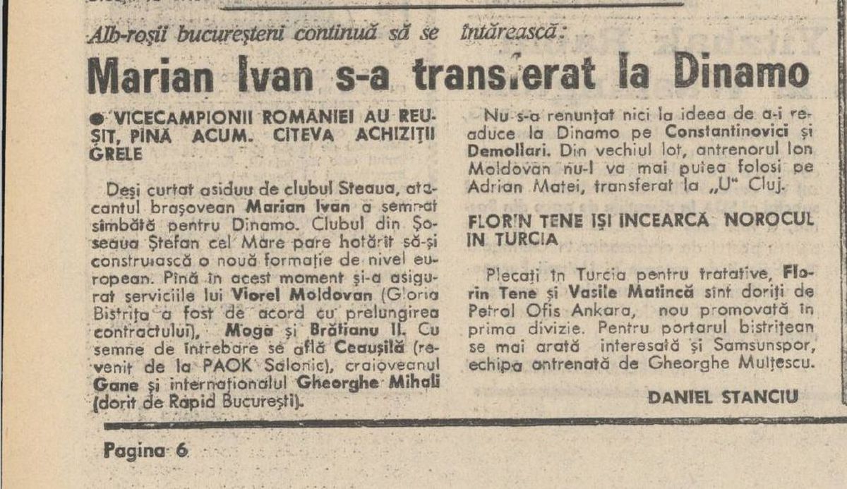 Sulejman Demollari - Dinamo - Steaua