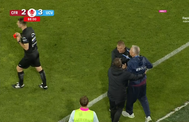 Dan Petrescu, trimis în tribune de Rareș Vidican într-un final incendiar în Gruia » Ce arată reluările