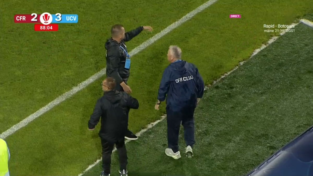 Dan Petrescu, trimis în tribune de Rareș Vidican într-un final incendiar în Gruia