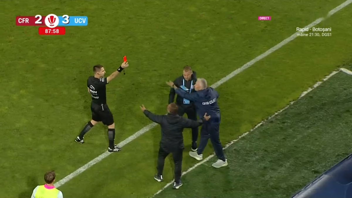 Dan Petrescu, trimis în tribune de Rareș Vidican într-un final incendiar în Gruia