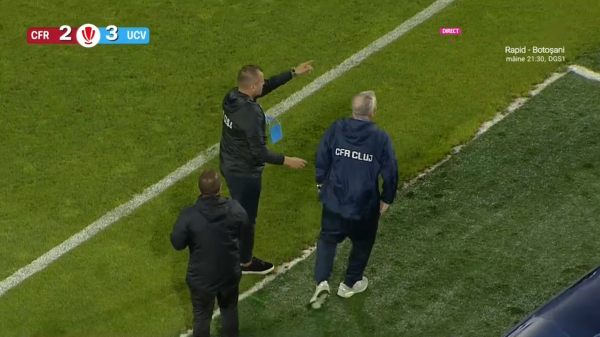 Dan Petrescu, trimis în tribune de Rareș Vidican într-un final incendiar în Gruia