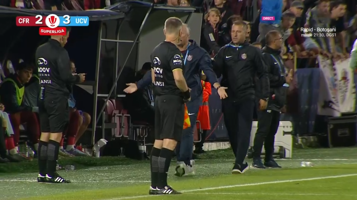 Dan Petrescu, trimis în tribune de Rareș Vidican într-un final incendiar în Gruia