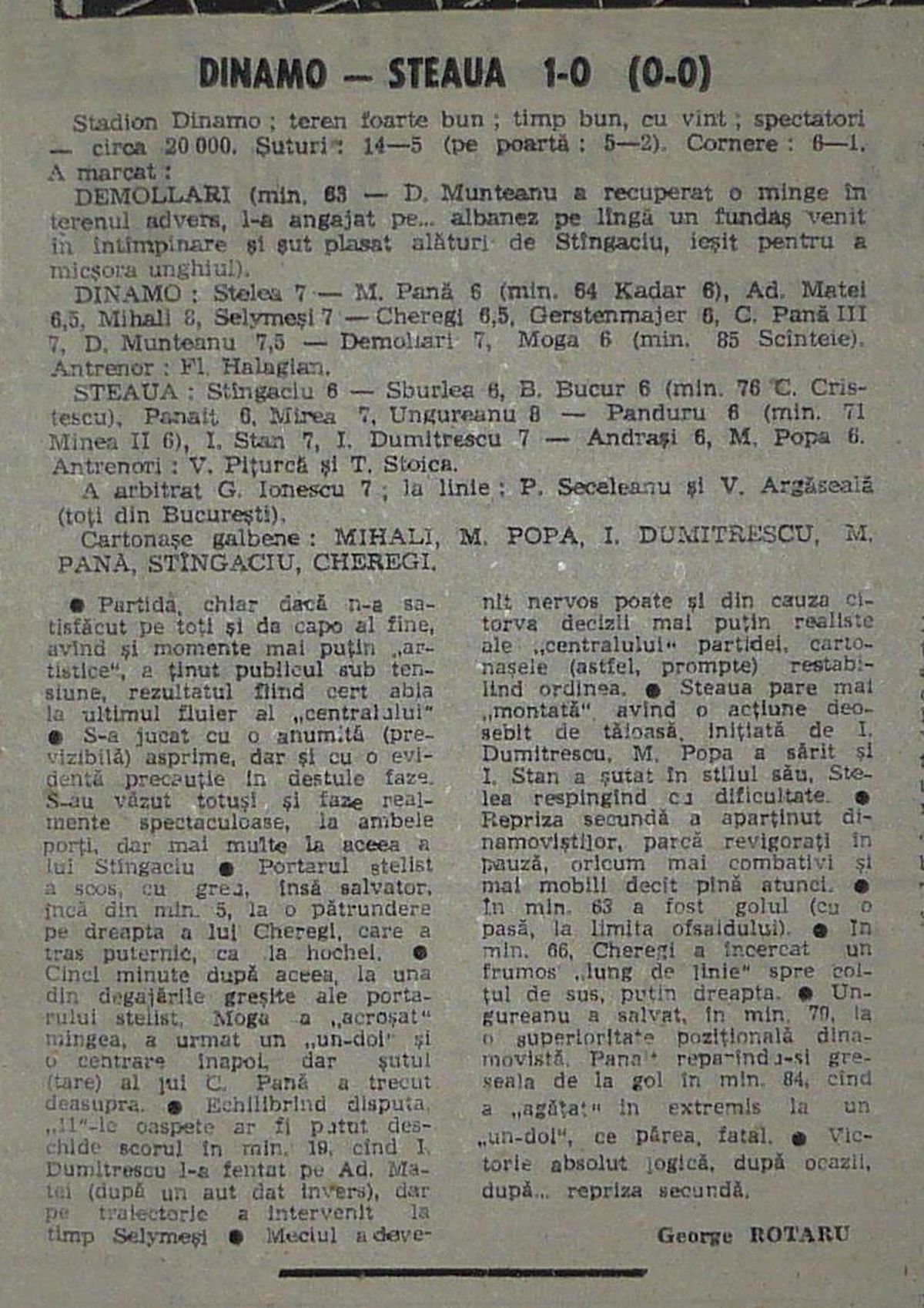 Sulejman Demollari - Dinamo - Steaua