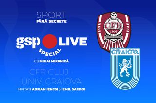 Mihai Mironică analizează duelul CFR Cluj - Universitatea Craiova, la GSP Live Special, alături de Adrian Iencsi și Emil Săndoi