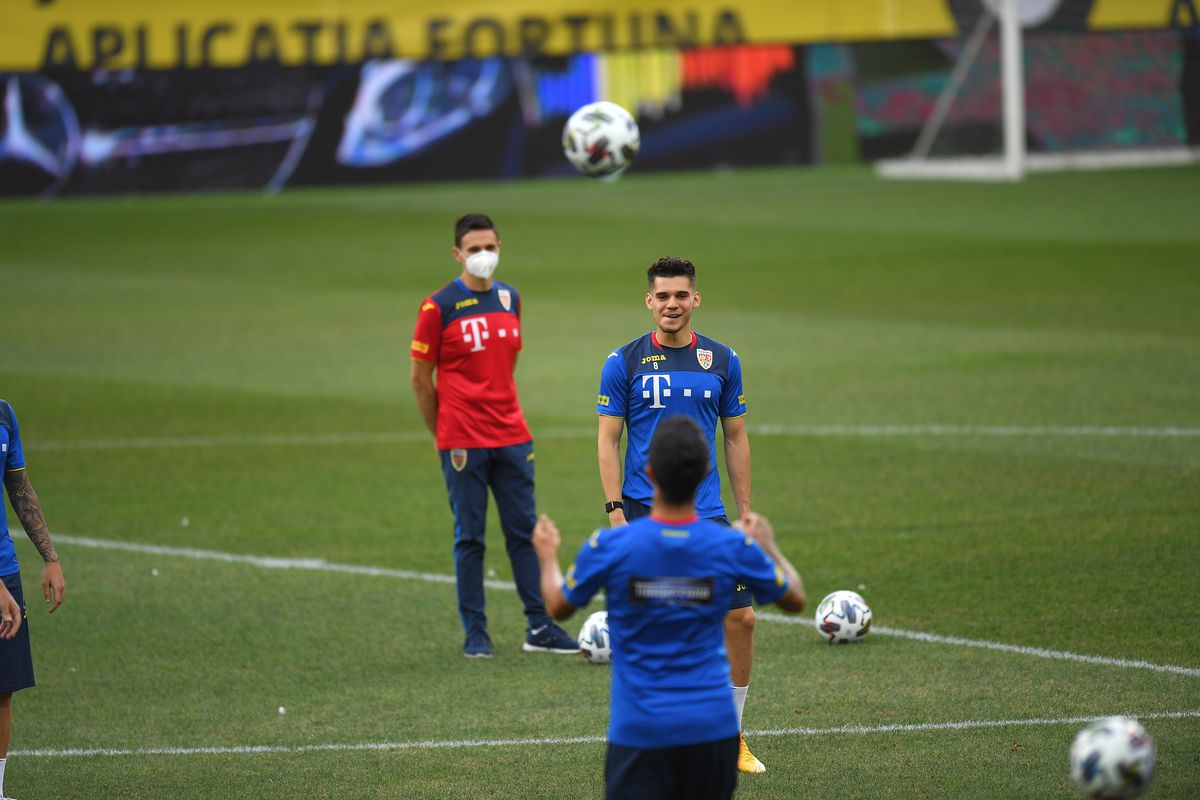 Antrenamentul oficial al României înaintea meciului cu Irlanda de Nord