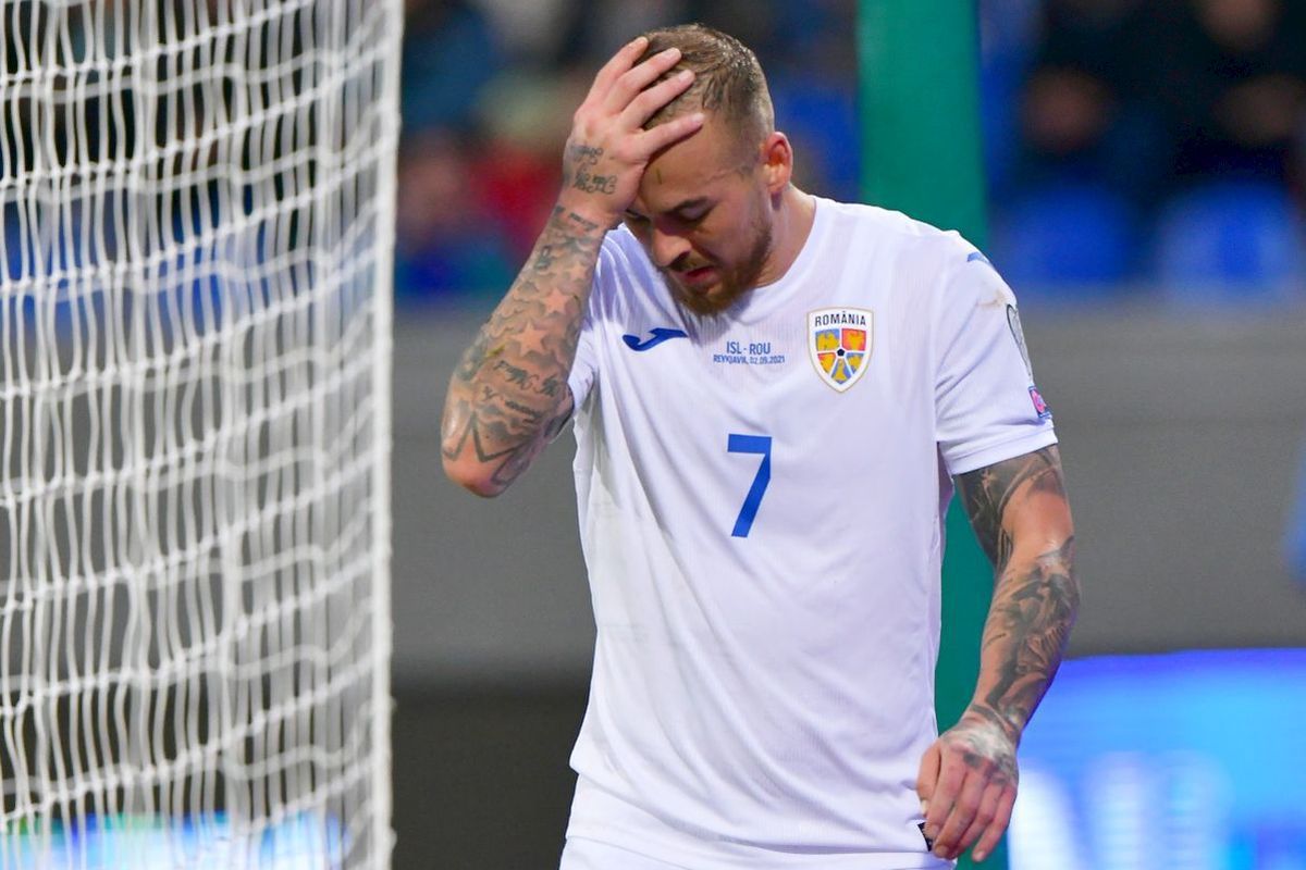 Denis Alibec, disperat după accidentarea din Islanda - România: „Nu duc 3 luni! Fac prevenție, dar degeaba”