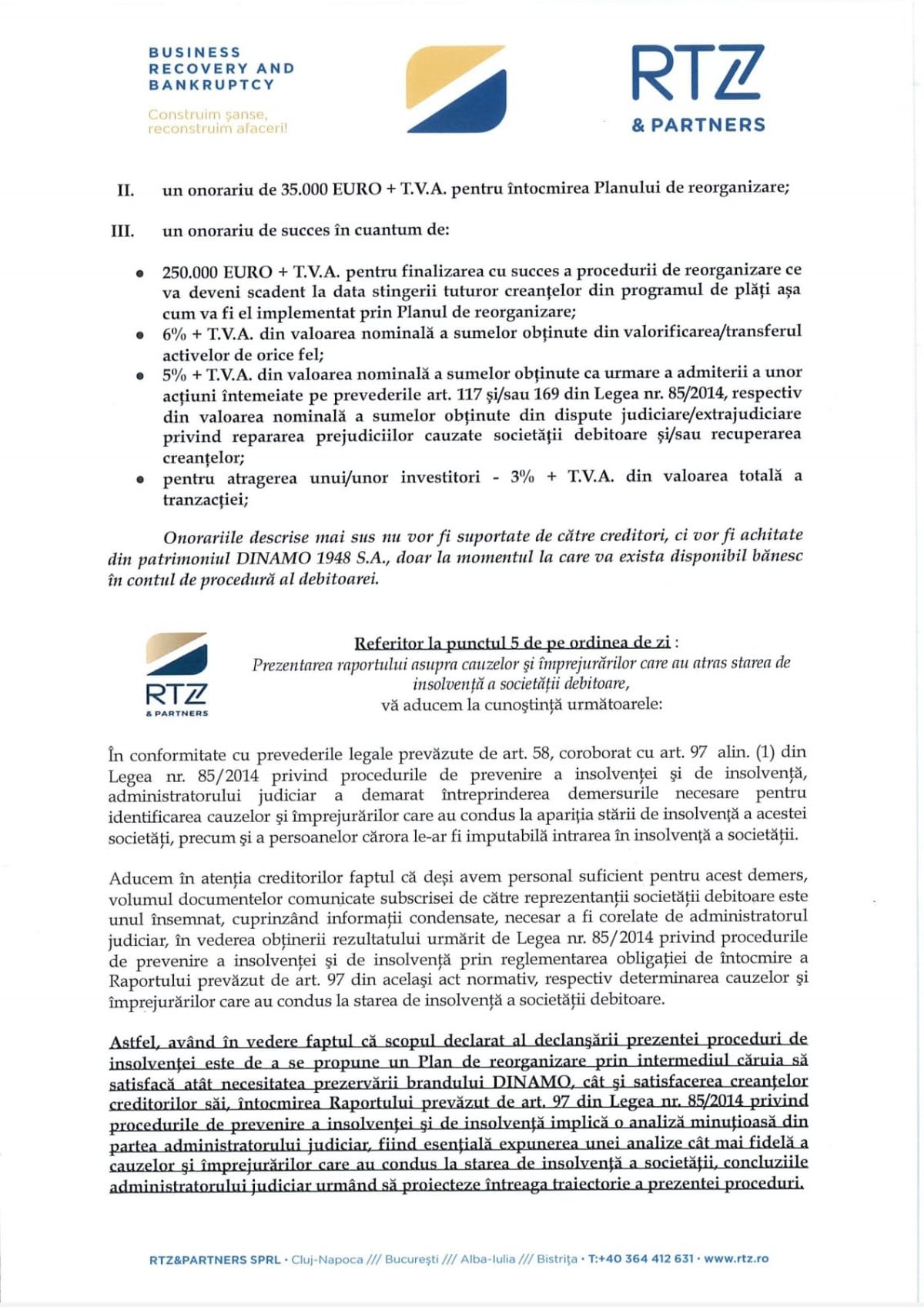 Zăvăleanu se îmbogățește! Dinamo se scufundă, dar administratorul judiciar poate câștiga 500.000€