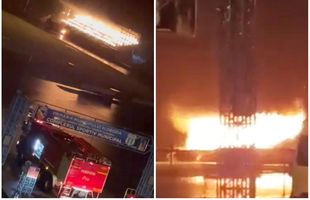 Incendiu la stadionul echipei din Liga 2, în noaptea dinaintea meciului » Ce a declanşat focul: „Ne-am uitat pe camerele video şi am văzut”