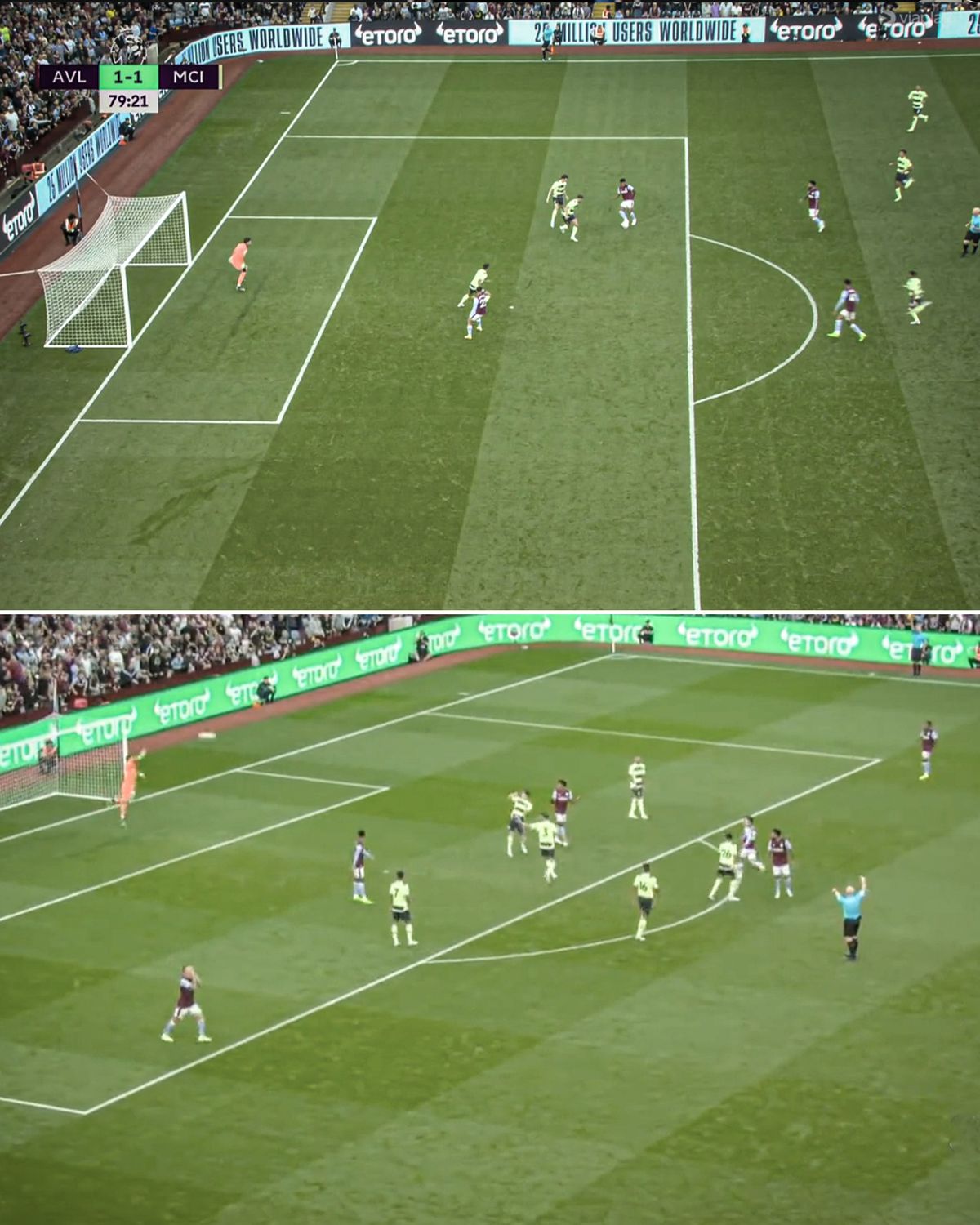 Mai rău ca-n Liga 1! Greșeală incredibilă de arbitraj în Aston Villa - Manchester City » Guardiola, salvat iar de Haaland