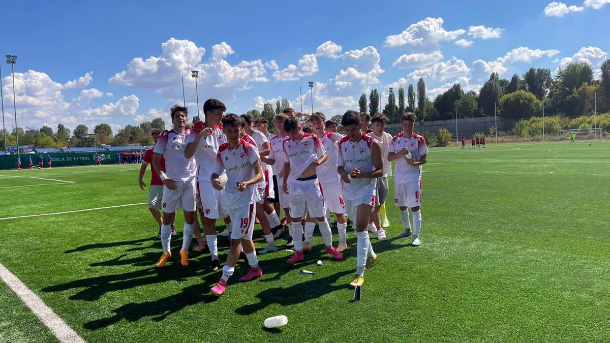 Surpriză în Liga de Tineret: Dinamo a câștigat derby-ul cu FCSB, care avea golaveraj 22-0