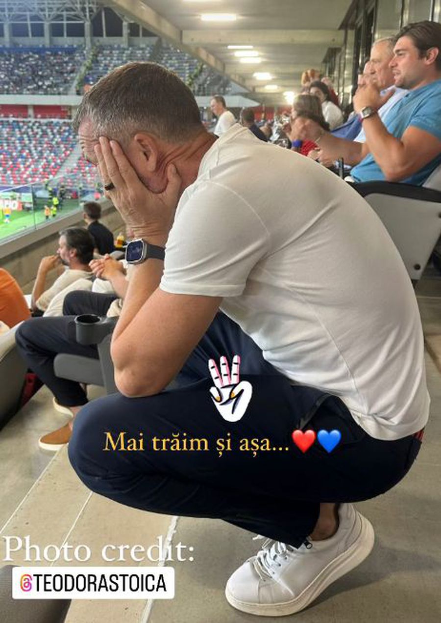 Cum a trăit MM Stoica meciul FCSB - Craiova » Teodora l-a fotografiat