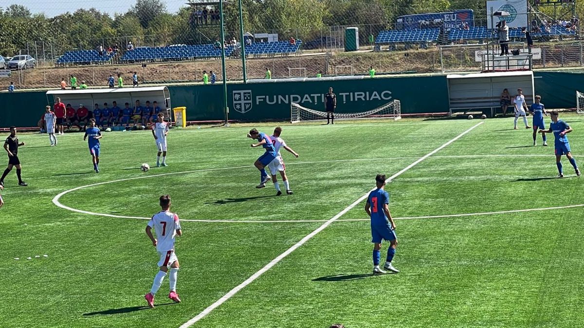 Surpriză în Liga de Tineret: Dinamo a câștigat derby-ul cu FCSB, care avea golaveraj 22-0