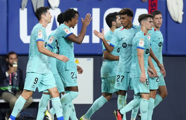 Robert Lewandowski, decisiv la Pamplona » Barcelona, victorie la limită cu Osasuna: catalanii au „smuls” victoria în minutul 86