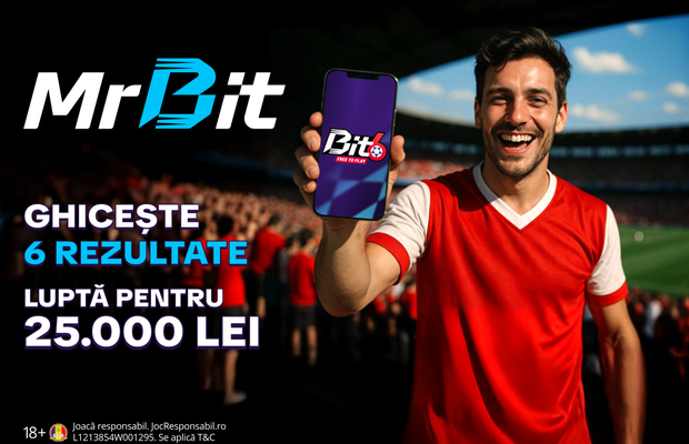 BIT6 by Mr Bit: Jocul gratuit săptămânal de predicții cu fond de 25.000 RON