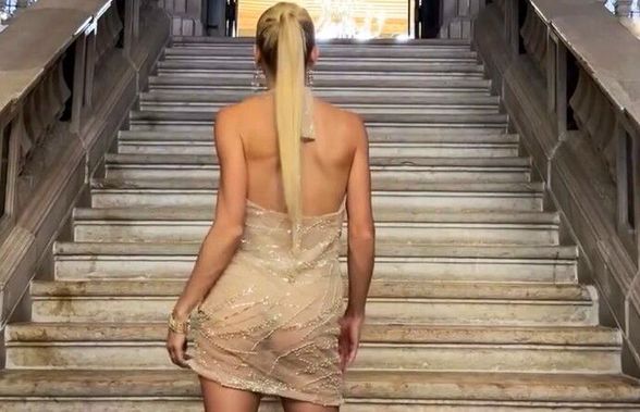 Acuzată că a dat țeapă Fiscului, Camila Giorgi s-a întors și a defilat într-o rochie transparentă pe covorul roșu