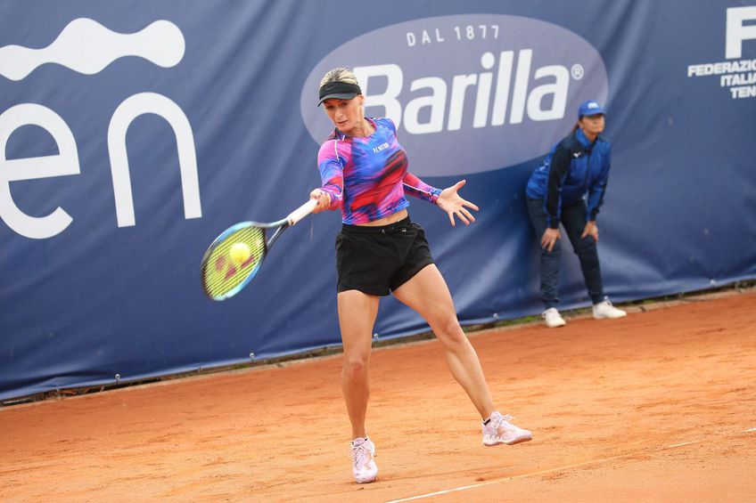Ana Bogdan în acțiune în timpul turneului de la Parma.
FOTO: Imago Images