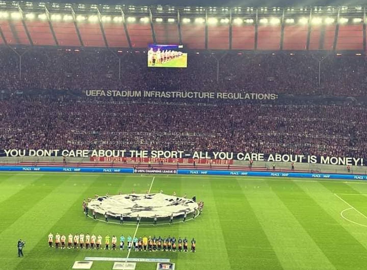 Istorie la Berlin! „Dublă” senzațională la prima participare în grupele UCL în fața propriilor fani + banner de protest la adresa UEFA