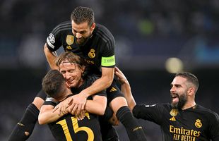 Etapa a doua a grupelor Ligii Campionilor. Ploaie de goluri în Napoli - Real Madrid și două mari surprize: granzii din Premier League, în genunchi!