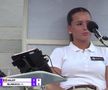 Martina Baldi, arbitra meciului Simona Halep - Anna Blinkova