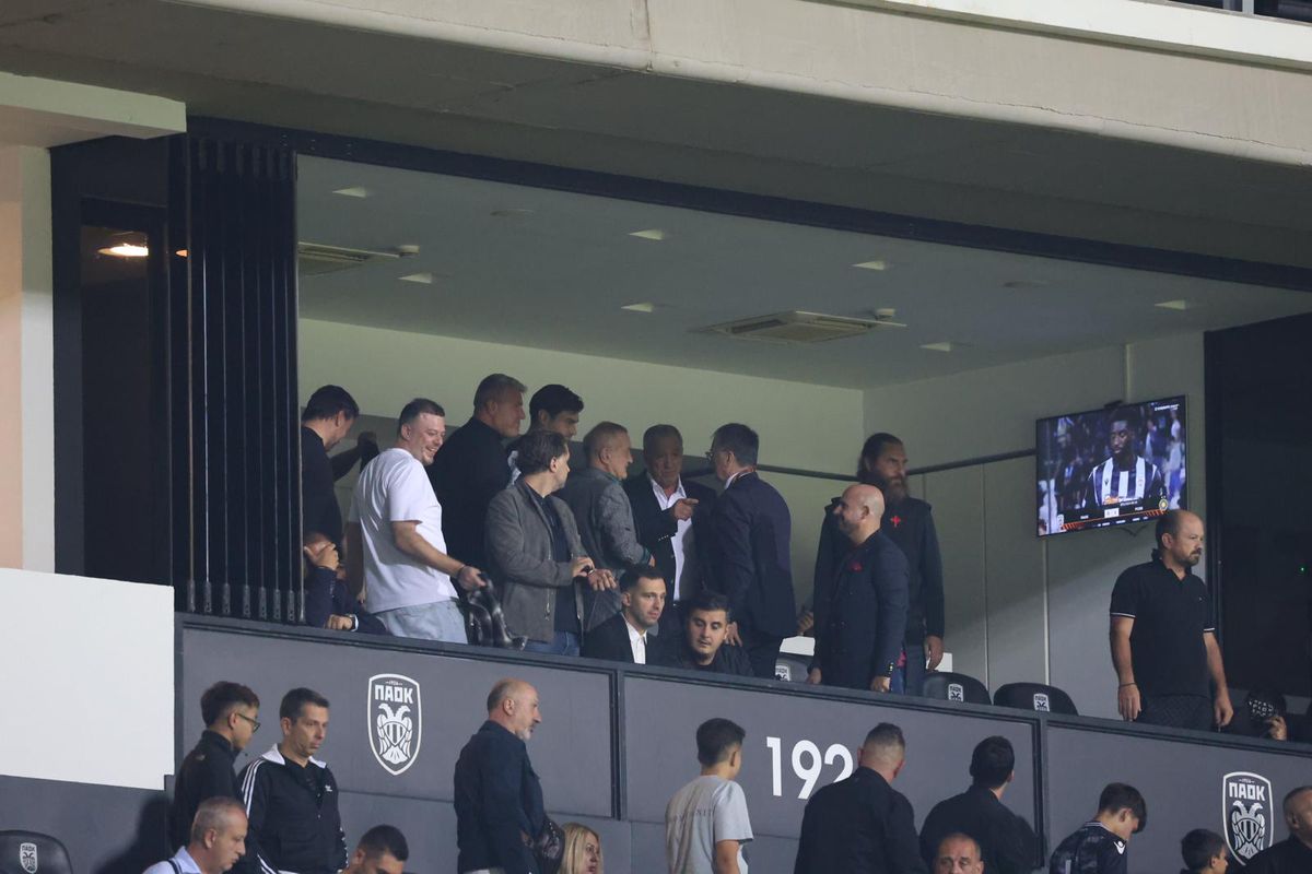 Gigi Becali, show la Salonic la ieșirea din stadion: „M-am uitat în sus și am zis: «Ce e mare lucru să ne dai și nouă?»”