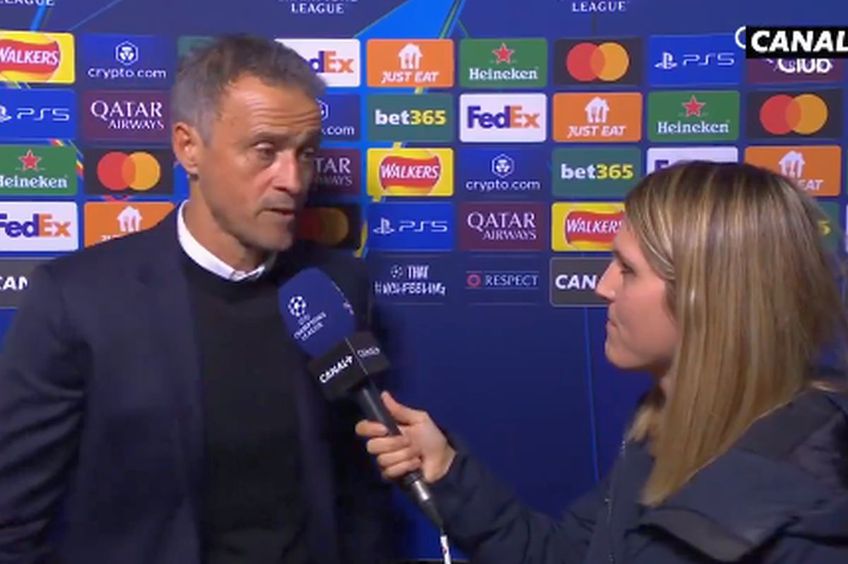 Luis Enrique, în dialog cu Margot Dumont, reportera Canal+