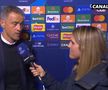 Luis Enrique, în dialog cu Margot Dumont, reportera Canal+
