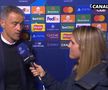 Luis Enrique, în dialog cu Margot Dumont, reportera Canal+