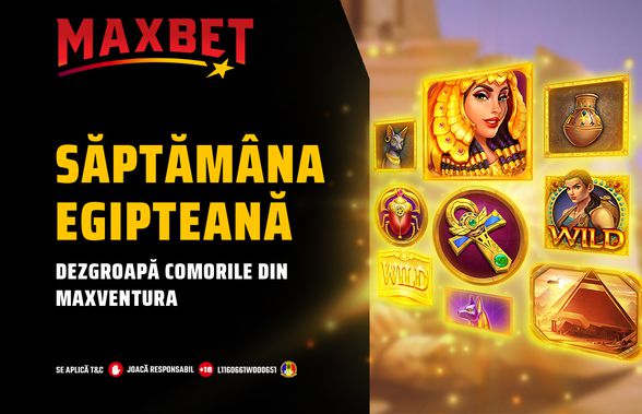 Cu MaxVentura, cucerești Egiptul Antic pe Maxbet.ro!