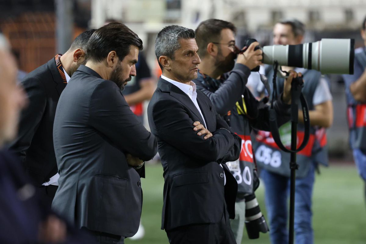 PAOK - FCSB, imagini de la încălzire