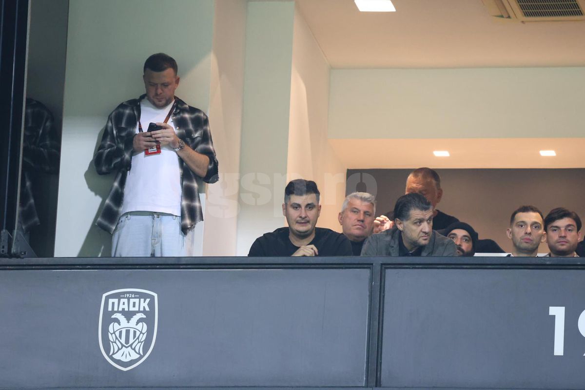 Gigi Becali, imagini senzaționale din loja de la PAOK - FCSB » Surpriză: cine a fost pe stadion lângă patronul campioanei