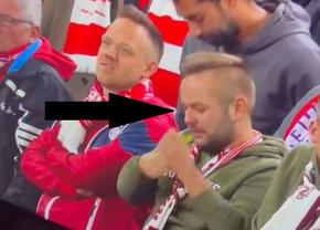 Prins în flagrant pe transmisiunea Champions League, în timp ce se pregătea să prizeze!