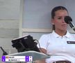 Martina Baldi, arbitra meciului Simona Halep - Anna Blinkova