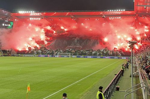 Scenografie spectaculoasă în Legia - Betis, foto: X