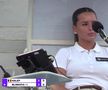 Martina Baldi, arbitra meciului Simona Halep - Anna Blinkova