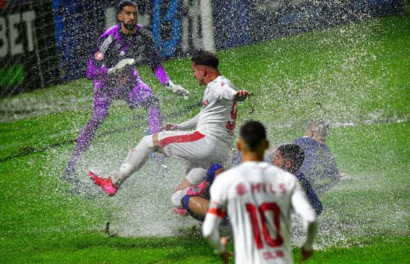 Imagini incredibile surprinse de fotoreporterul GSP, Cristi Preda, la meciul de „polo” Unirea Slobozia - Dinamo