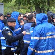 Conflictul dintre jandarmii români și ultrașii elvețieni / FOTO: GSP.ro